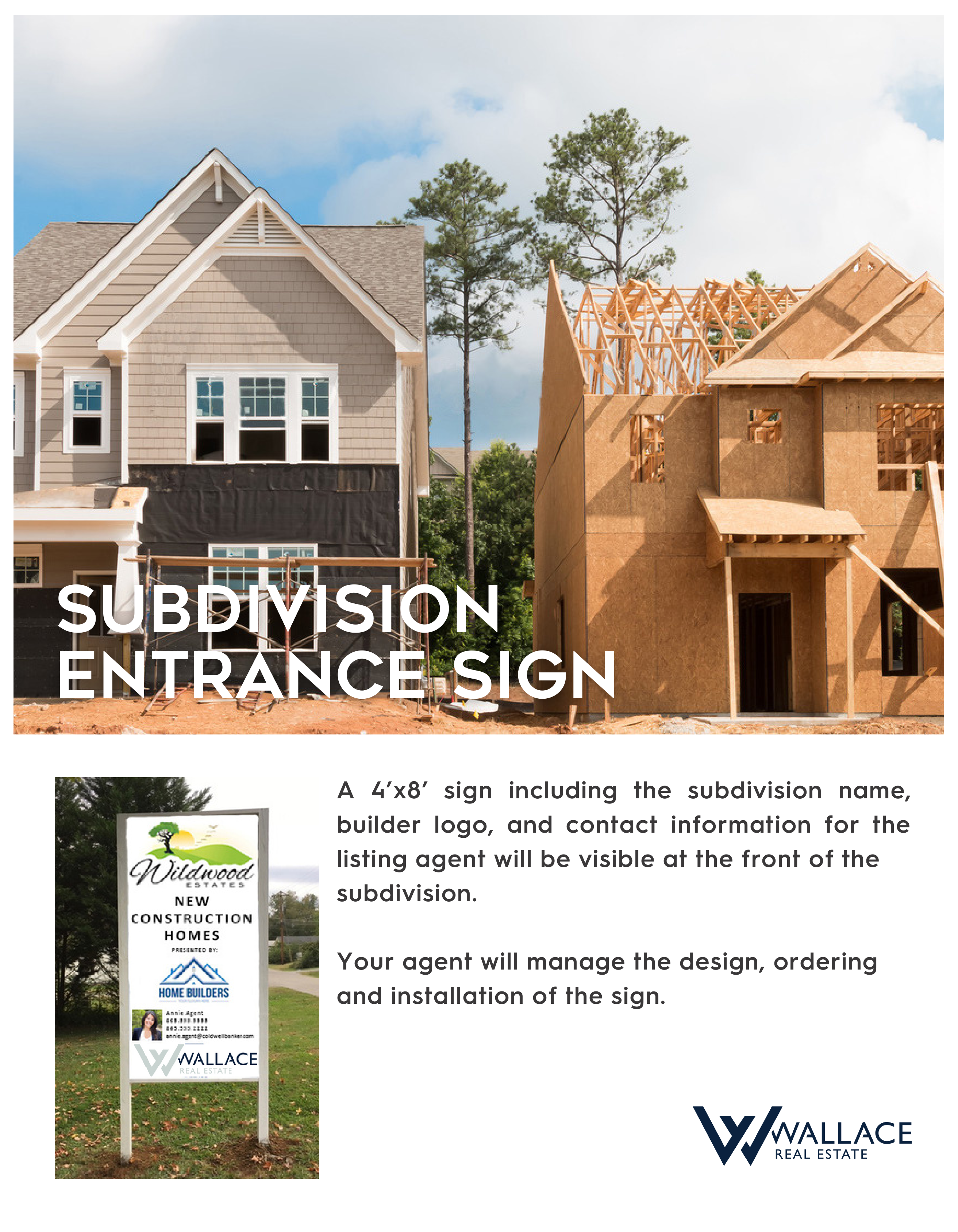 Subdivision Sign